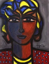 Wahab Jaffar, 14 x 18 Inch, Acrylic on Canvas, Figurative Painting, AC-WJF-022